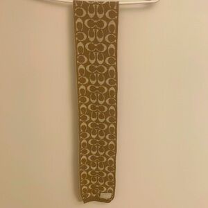 Coach reversible merino wool scarf